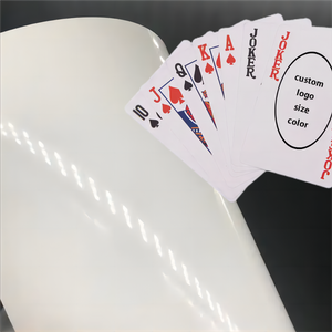 Hoja de PVC de grado casino altamente opaca para naipes de póquer-WallisPlastic