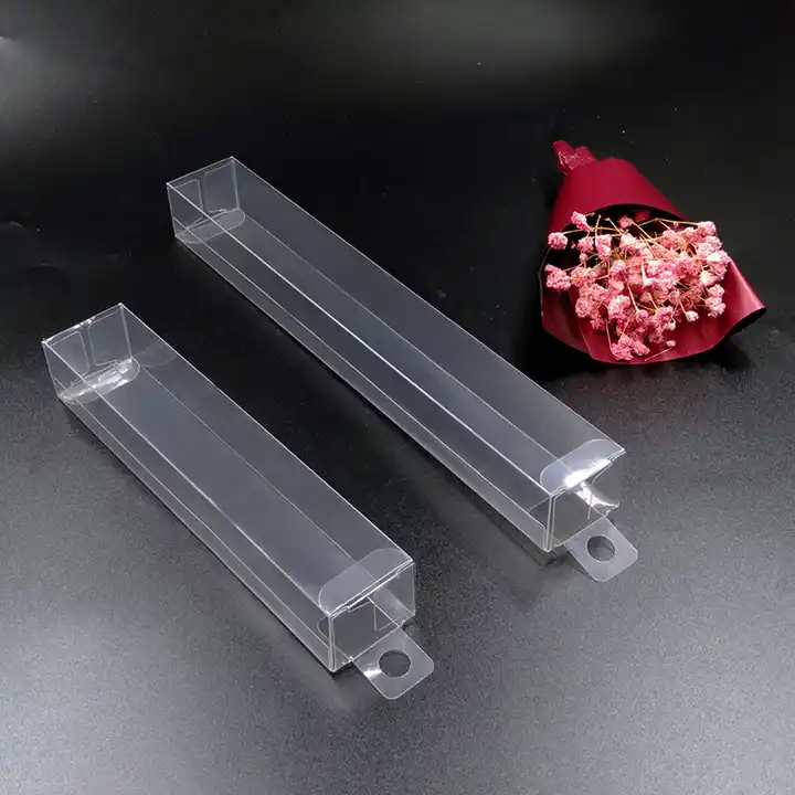 Caja de plástico transparente de alta calidad, caja plegable PET-Wallis