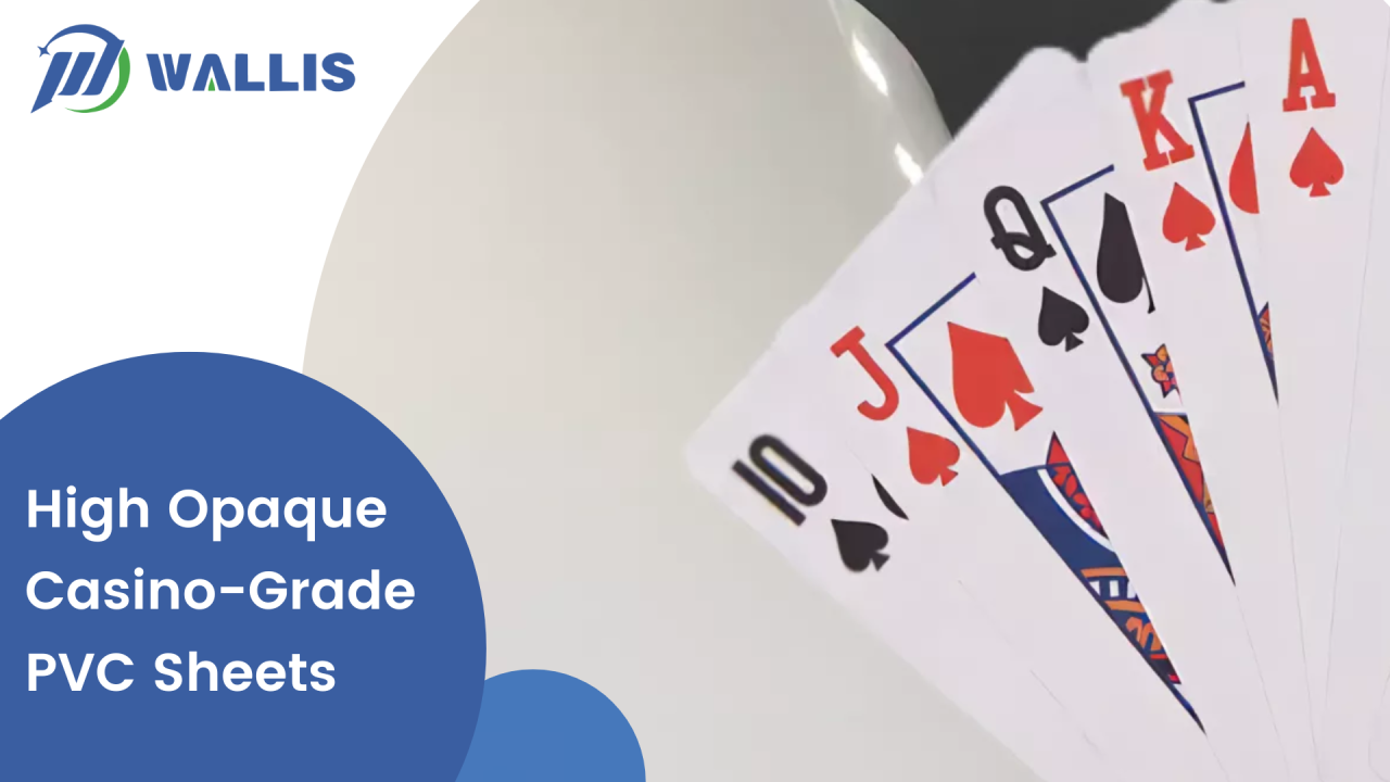 Mejorando las experiencias de póquer con la lámina de PVC de alta opacidad de grado casino Wallis