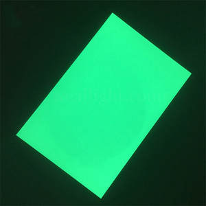 Hoja acrílica de noctilucencia verde de espesor personalizado de 3 mm-WallisPlastic