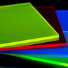 Hoja acrílica de fluorescencia de diferentes colores de tamaño personalizado