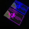 Diseño único, impresión personalizada, tarjetas acrílicas con luz LED brillante