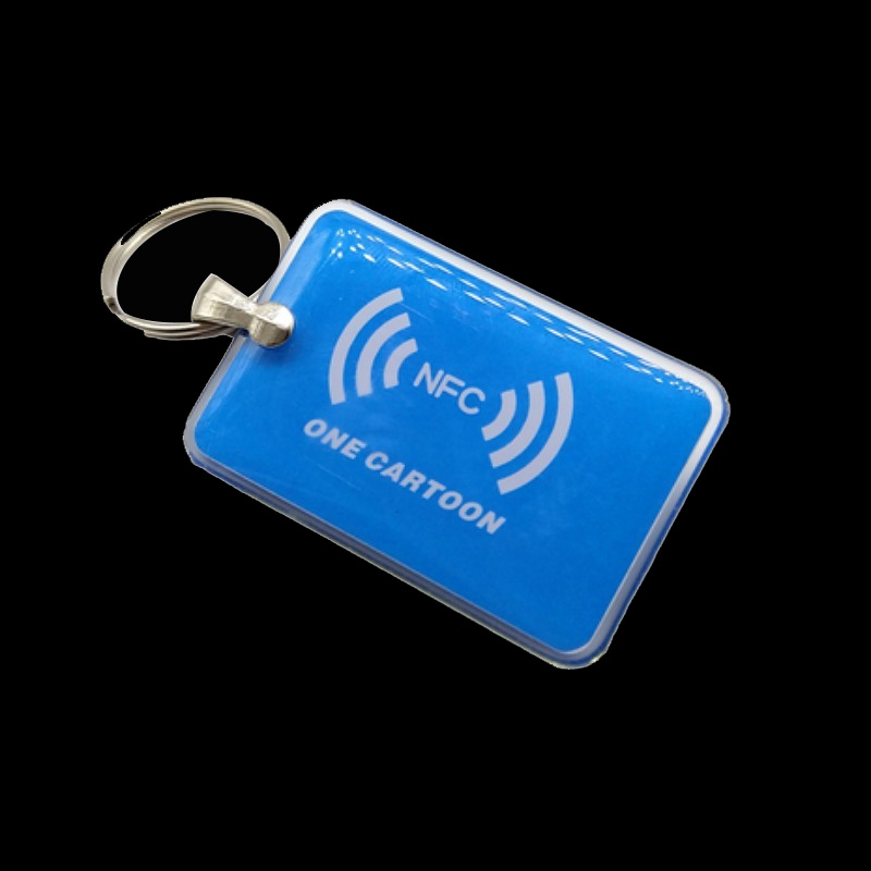 Etiqueta epoxi NFC impermeable de alta calidad personalizada con llaveros epoxi RFID