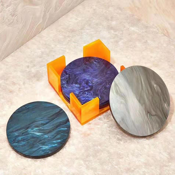 Hoja acrílica de mármol sólido decorativa de tela con textura 3D-WallisPlastic